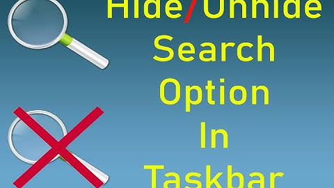 Hide or Unhide Search Option in Windows 11 | Search box windows 11 missing | Hide/Unhide Search icon