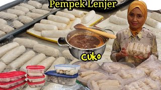 Membuat Pempek Lenjer Ikan Lengkap Dengan Cuko.