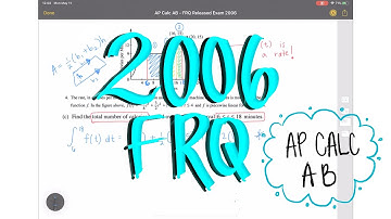 AP Calculus AB - 2006 FRQ Review