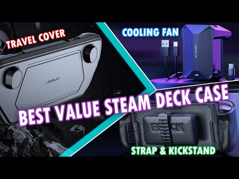 JSAUX Steam Deck ModCase with Cooling Fan | Killswitch Competitor | Great Accessories