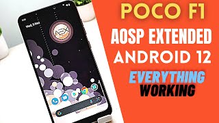 POCO F1 | AOSP Extended v9.0 | Android 12 | AEX 9.0 | Review
