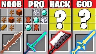 Minecraft Battle: EPIC ABILITY SWORD CRAFTING CHALLENGE ~ NOOB vs PRO vs HACKER vs GOD – Animation