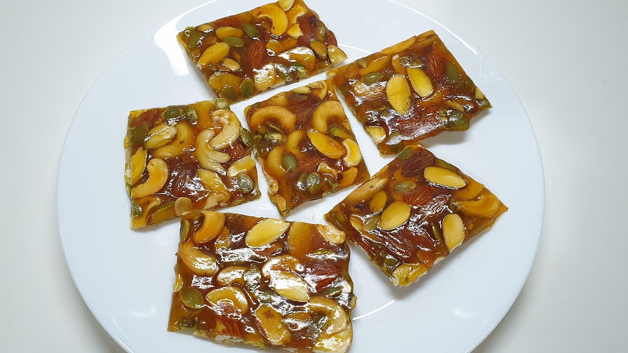 Dry Fruit Chikki Dry Fruit Chikki Recipe YouTube