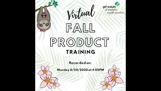 Virtual Fall Product Training 2020