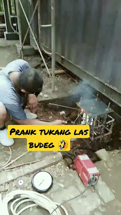 begini kalo tukang las budeg kena prank 🤣 #tukanglas #tukangbangunanviral #tukanglaslistrik