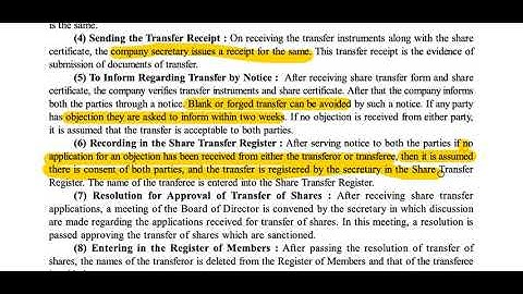 TRANSFER AND TRANSMISSION OF SHARES I 12 COMMERCE I SP I CHAPTER 2 I PART 3 I BY VIRAL SIR