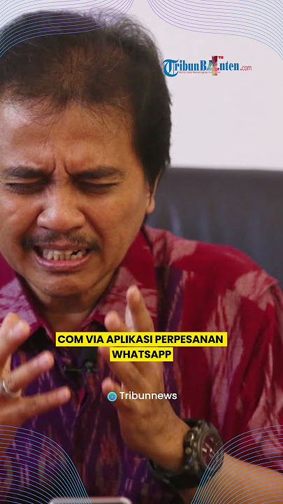 Dituding Jadi Pemilik Akun Fufufafa oleh Selebgram Intan Srinita, Roy Suryo Ketawa