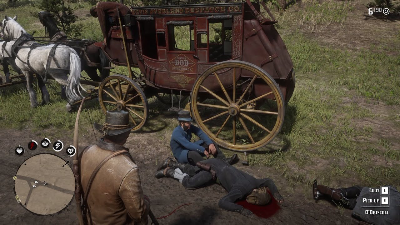 [Let's Play] RDR2 Ep38b - Der verhinderte Kutschen-Überfall (ohne Kommentare)