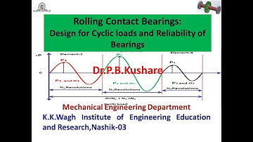 Rolling Contact Bearings:Design for Cyclic loads and Reliability of Bearings