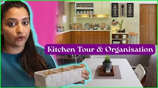 My SMALL INDIAN KITCHEN Tour In Canada | kitchen & Dining Organisation