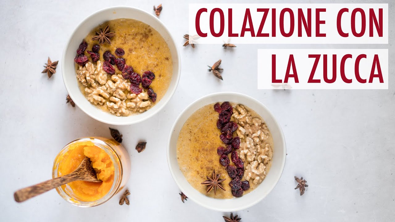 PORRIDGE di ZUCCA per una COLAZIONE AUTUNNALE PERFETTA: Ricetta sana e facile | Elefanteveg