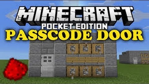 HOW TO MAKE A LEVER PASSWORD ACTIVATED DOOR!! - Minecraft PE (Pocket Edition)