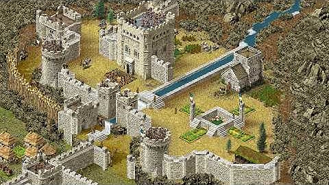 Medieval City Building in STRONGHOLD DE map editor | [Relaxing Gameplay]