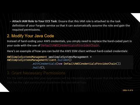 Programmatically Access AWS Services Without Hard-Coding Credentials Using the AWS Java SDK