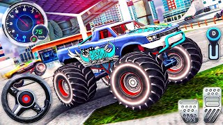 Monster Truck Stunts Driver Simulator 3D - Car Extreme Impossible City Driver - Android GamePlay #2 screenshot 1