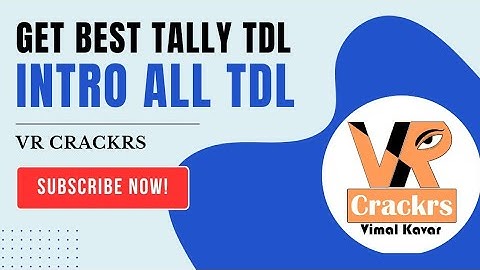 Best Tally TDL Developer VRCrackrs Introduction