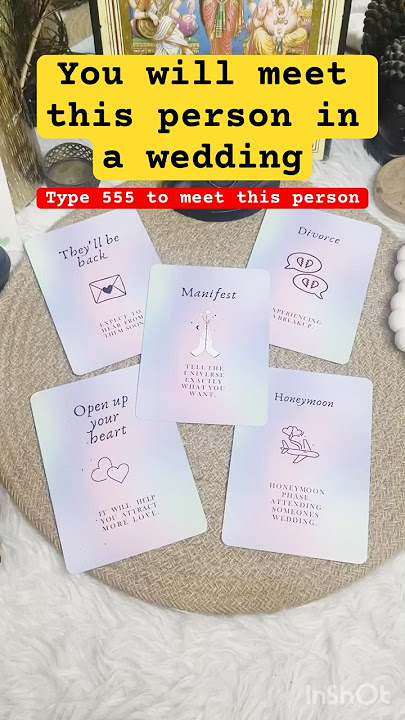 You will meet this person in a wedding? #tarot #futurespouse #wedding #prediction #fortunetelling