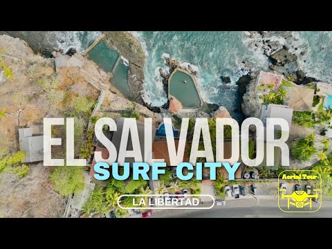 Surf City - La Libertad, El Salvador 4K