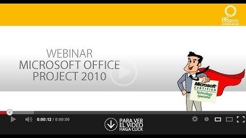 Webinar Gestión de Proyectos con MS Project