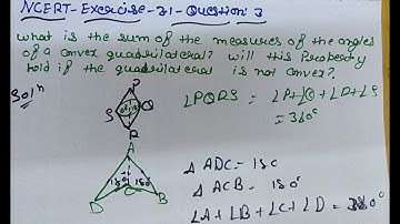 Class 8 Maths Chapter 3 Understanding Quadrilaterals Angle Sum Property Exercise - 3.1 Question - 3