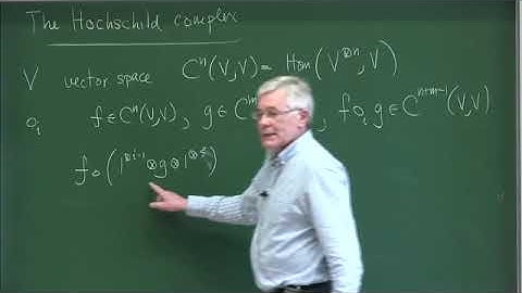 Prof. John Jones | The Hochschild cochain complex, operads, and the Deligne conjecture I