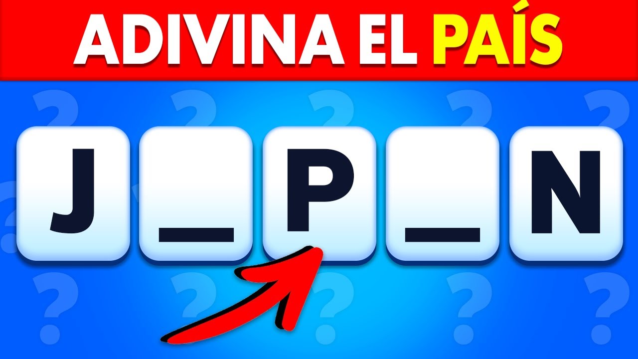¿Puedes adivinar el PAÍS sin VOCALES? | Reto de 100 PAÍSES