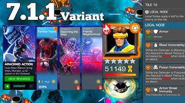 Variant 7 1.1 Mutant Buff Path Arachnid Action Back issues 7.1.1 | Mcoc Marvel Contest of Champions