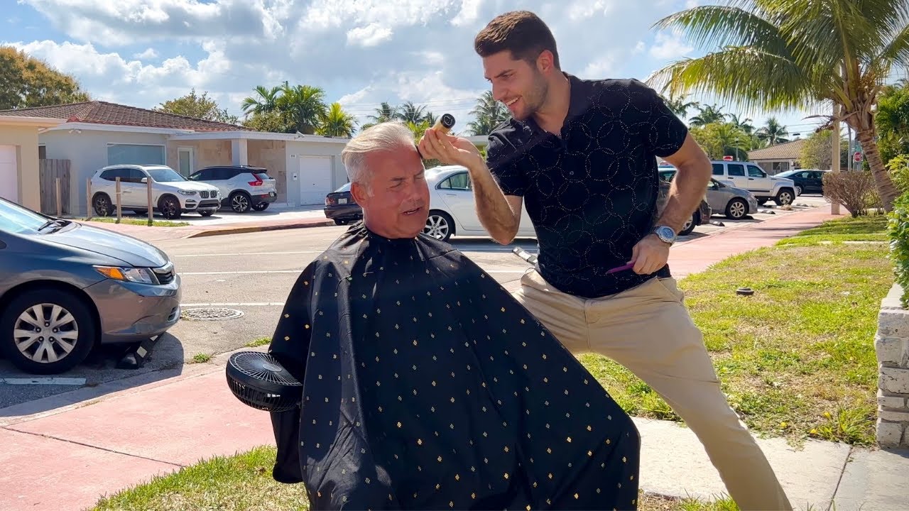 Blessing A Stranger With A FREE Haircut In Public | MUST WATCH 🔥