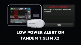 Low Power Alerts on the Tandem t:slim X2 Insulin Pump