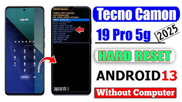 Tecno Camon 19 Pro 5g Hard Reset/(CI8/CI8n) Reset Screen Lock, Pattern, Pin, Password Unlock 2025//