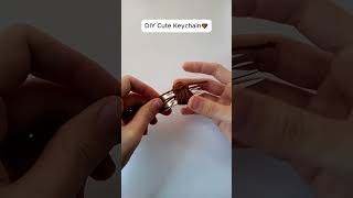 DIY Cute Pom Pom Flower Keychain 🌸/ART ISLAND/easy idea's#diy #shorts #keychain #flowers