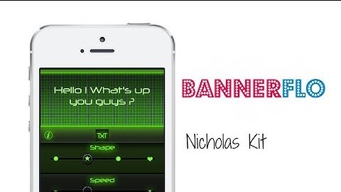 BannerFlo - The Ultimate Animated Banner App For iOS