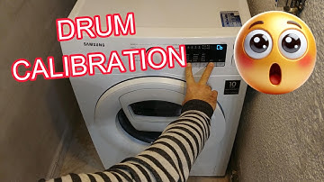 SAMSUNG WASHING MACHINE drum calibration mode in 4K 🛠️⚙️