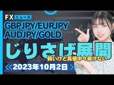 10月2日相場分析｜【ポンド円・ユーロ円・豪ドル円・GOLD金相場】エントリーポイント解説【ボッチチのFX鍛錬所】