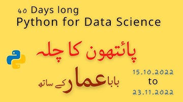 Python ka chilla Dobara (A-Z) for Data Science