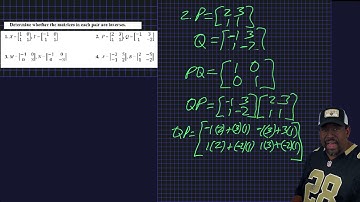 McGraw Hill Algebra 2, Chapter 3,  Lesson 8 - Solving Systems of Equations Using Inverse Matrices