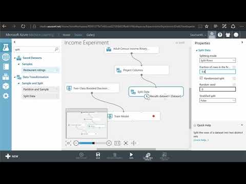 Azure Machine Learning | Demonstration | Two Class Boosted Decision ...