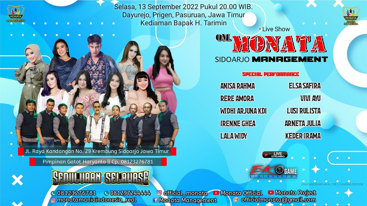 LIVE STREAMING MONATA - DAYUREJO -PRIGEN - RAMAYANA AUDIO