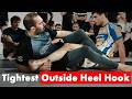 How to Beat the Heel Slip from Outside-Ashi: Tightest Heel Hook | Leglock Camp technique