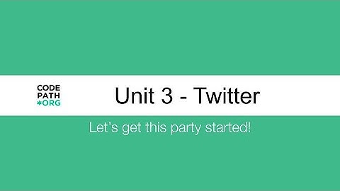CodePath iOS TCU Fall 2021 Unit 3: Twitter Part 1