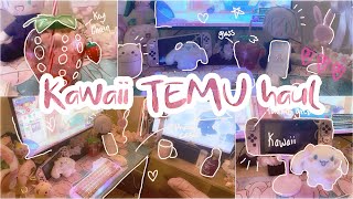 KAWAII TEMU HAUL~♡ [unboxing Adorable PC, Gaming and desk accessories + More Asmr]