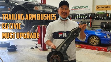 How to Install Trailing Arm Bushes EG CIVIC - MUST DO MODIFICATION