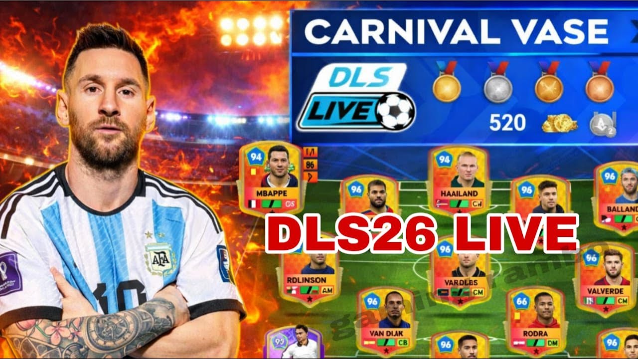 DLS 26 🔥 CARNIVAL VASE LIVE | Can This Squad WIN The Trophy? 😳