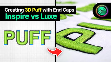 How to Use END CAPS in 3D PUFF Embroidery Inspire ss Luxe