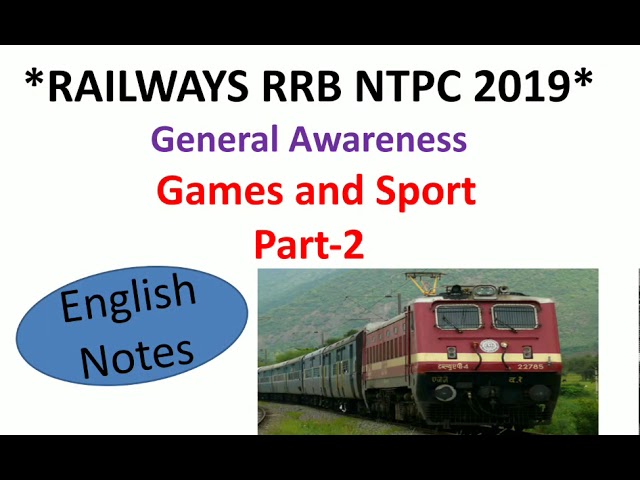 rrb exam general awareness sports