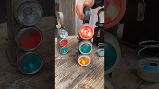 Restoring a Vintage 3-Color SignalFlashlight 🔦 #vintagetech #restoration#gadgets