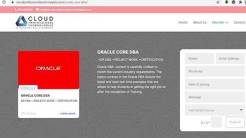 SESSION 1  ORACLE DBA INTRO