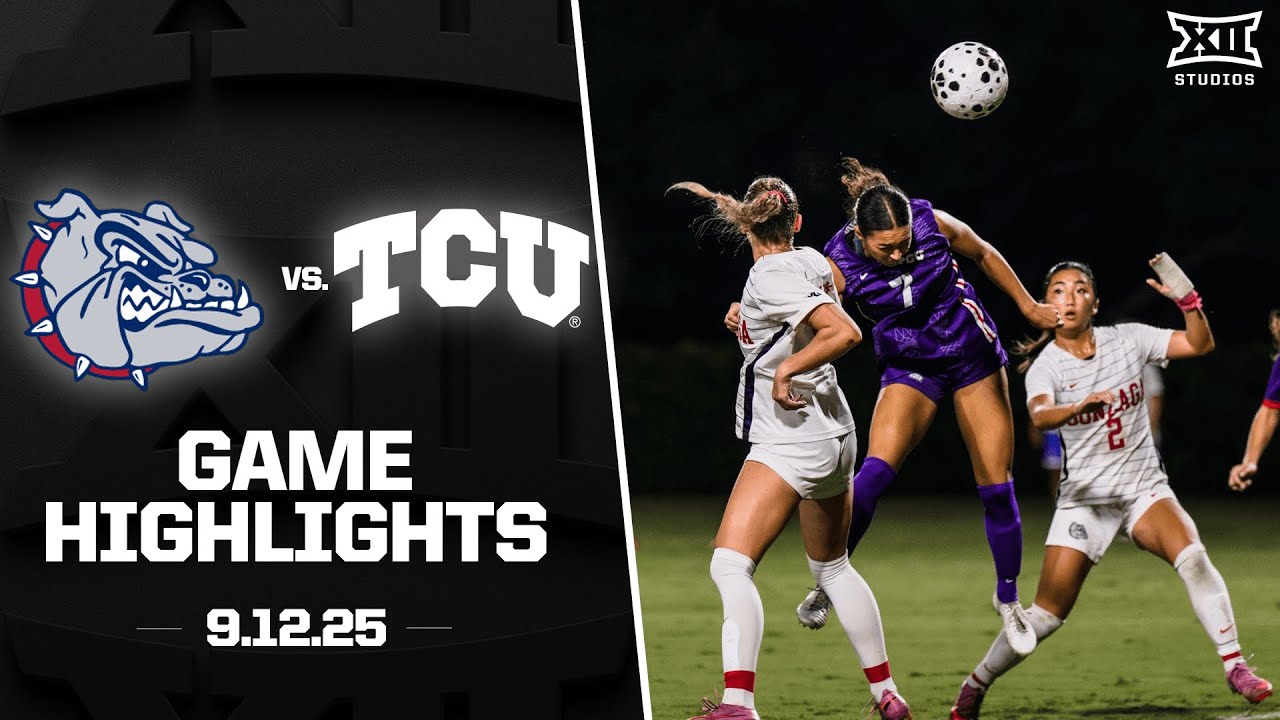 Gonzaga vs. #14 TCU Highlights (9.12.25) | 2025 Big 12 Women's Soccer