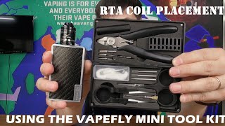 Coil placement on the RTA using the Vapefly Mini Tool Kit screenshot 4
