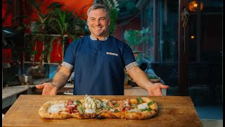 Pizza Al Metro At Bella Afrik Restaurant